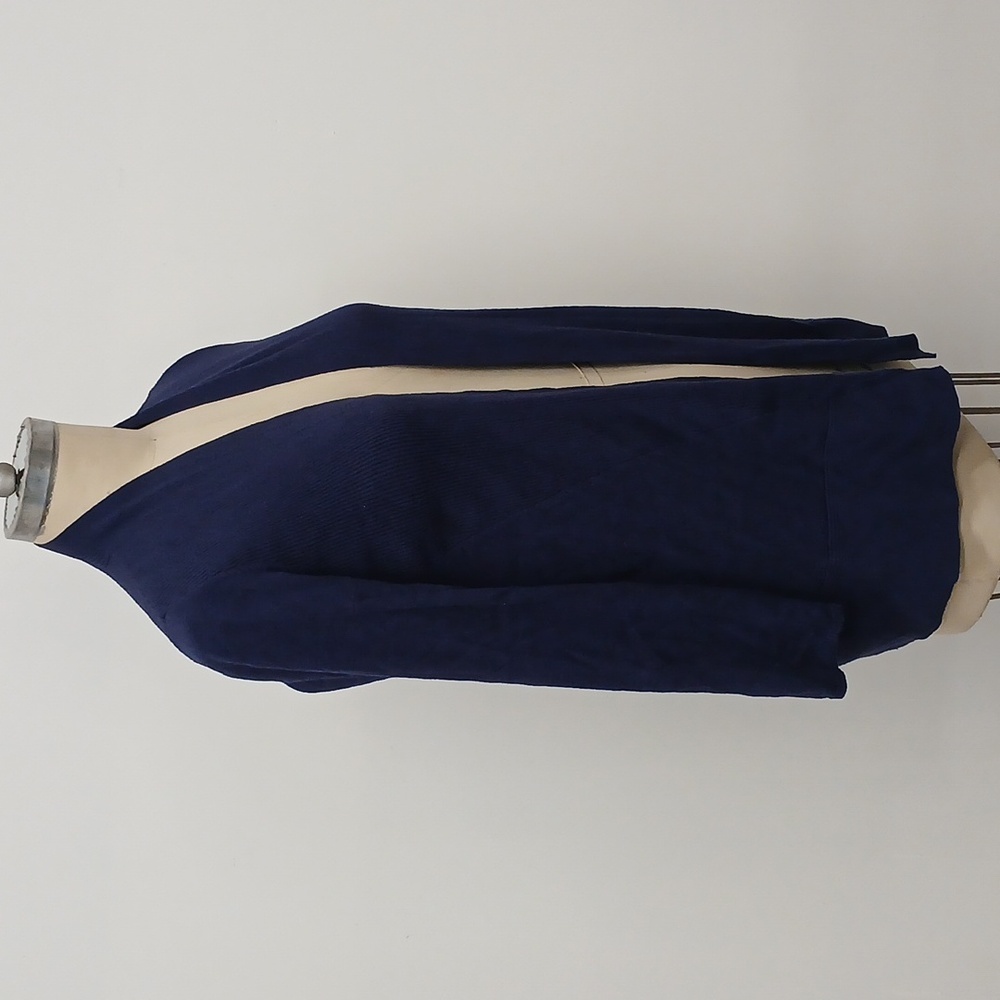 Chico's dark Navy Blue Open front Cardigan Size M/ Chico's 1 - Picture 3 of 6